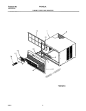 WRAPPER / CABINET FRONT Diagram and Parts List for FAS185J2A3  Frigidaire Air Conditioner