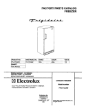 COVER Diagram and Parts List for FFU17C3AW1  Frigidaire Freezer