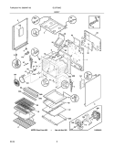 BODY Diagram and Parts List for GLGF388CQD  Frigidaire Range