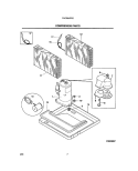 COMPRESSOR PARTS Diagram and Parts List for FAC084J7A2  Frigidaire Air Conditioner