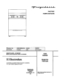 COVER Diagram and Parts List for FSF312ASA  Frigidaire Range