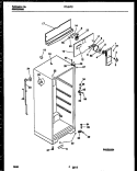 CABINET PARTS Diagram and Parts List for RT151TCW0  Frigidaire Refrigerator