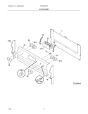 BACKGUARD Diagram and Parts List for TEF350DWA  Tappan Range