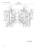 Part Location Diagram of 242079901 Frigidaire Door Bin