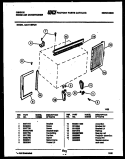CABINET AND INSTALLATION PARTS Diagram and Parts List for GAH11EP2A1  Gibson Air Conditioner