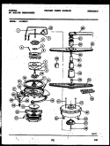 MOTOR PUMP PARTS Diagram and Parts List for 61-1092-10-00  Tappan Dishwasher