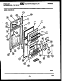 DOOR PARTS Diagram and Parts List for FPES18TLF3  Frigidaire Refrigerator