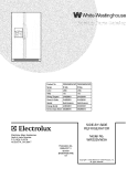 COVER Diagram and Parts List for WRS23MW3AWF  Westinghouse Refrigerator
