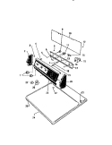 CONSOLE, CONTROLS, TOP PANEL Diagram and Parts List for DG600EXF2  Frigidaire Dryer
