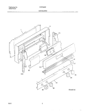 BACKGUARD Diagram and Parts List for FGF354BGWF  Frigidaire Range