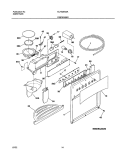 DISPENSER Diagram and Parts List for GLHS264ZAW3  Frigidaire Refrigerator