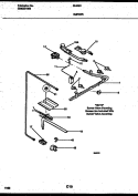 BURNER PARTS Diagram and Parts List for 30-2551-00-04  Tappan Range