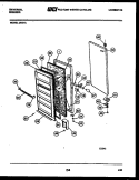 DOOR PARTS Diagram and Parts List for UG21A  Frigidaire Freezer