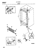 CABINET Diagram and Parts List for GFU17D5GW0  Gibson Freezer