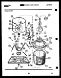 TUB DETAIL Diagram and Parts List for AW900C2D  Kelvinator Washer