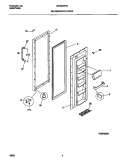 REFRIGERATOR DOOR Diagram and Parts List for MRS22WNCD1  Frigidaire Refrigerator