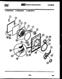 DOOR PARTS Diagram and Parts List for DG27A7WVFA  Gibson Dryer