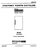 COVER Diagram and Parts List for GFU21M9AW3  Gibson Freezer