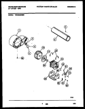 BLOWER AND DRIVE PARTS Diagram and Parts List for WDG336RBSW0  Frigidaire Dryer