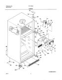 CABINET Diagram and Parts List for FRT15G5AQ0  Frigidaire Refrigerator