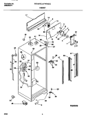 CABINET Diagram and Parts List for F44R18CCD0  Frigidaire Refrigerator