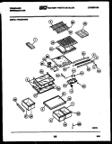 SHELVES AND SUPPORTS Diagram and Parts List for FPES21TNA0  Frigidaire Refrigerator