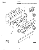 BACKGUARD Diagram and Parts List for TEF354BCDC  Tappan Range