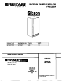 COVER Diagram and Parts List for GFU21M7EW0  Gibson Freezer