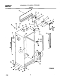 CABINET Diagram and Parts List for FRT21NNGB1  Frigidaire Refrigerator