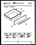DRAWER PARTS Diagram and Parts List for KF440GDW4  Frigidaire Range