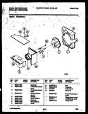 AIR HANDLING PARTS Diagram and Parts List for WAS249P2K1  Frigidaire Air Conditioner