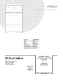 COVER Diagram and Parts List for CRE3540GWWB  Crosley Range