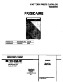 COVER Diagram and Parts List for FWX233RES5  Frigidaire Washer