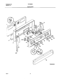 BACKGUARD Diagram and Parts List for FEF336BGWF  Frigidaire Range