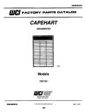COVER Diagram and Parts List for CDH15E1  Frigidaire Dehumidifier