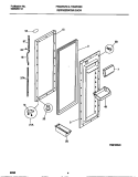 REFRIGERATOR DOOR Diagram and Parts List for F45WR26CB0  Frigidaire Refrigerator
