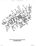 OUTER TUB, INNER TUB, SEALS, HOSES Diagram and Parts List for WF2000CW1  Frigidaire Washer