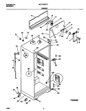 CABINET Diagram and Parts List for MRT16NREW2  Frigidaire Refrigerator