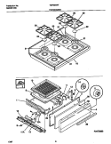 TOP / DRAWER Diagram and Parts List for TGF334WFSC  Tappan Range
