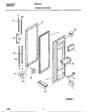 REFRIGERATOR DOOR Diagram and Parts List for GRS22WNCD2  Gibson Refrigerator