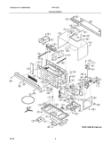 OVEN / CABINET Diagram and Parts List for FMV156DSB  Frigidaire Microwave