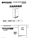 COVER Diagram and Parts List for TFU21M7AW4  Tappan Freezer