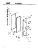REFRIGERATOR DOOR Diagram and Parts List for WRS22WICD0  Frigidaire Refrigerator