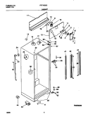 CABINET Diagram and Parts List for FRT18QBGW0  Frigidaire Refrigerator