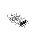 OVEN DOOR Diagram and Parts List for 31-4968-23-03  Tappan Range