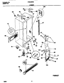 CABINET Diagram and Parts List for FRS24MWGW1  Frigidaire Refrigerator