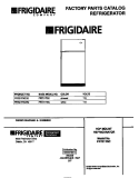 COVER Diagram and Parts List for FRT21TSCD2  Frigidaire Refrigerator