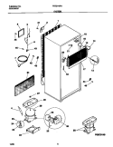 SYSTEM Diagram and Parts List for FRT21NRHD0  Frigidaire Refrigerator