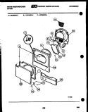 DOOR PARTS Diagram and Parts List for DC610EXD4  Frigidaire Dryer