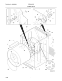CABINET/DRUM Diagram and Parts List for CDE4000HW0  Crosley Dryer